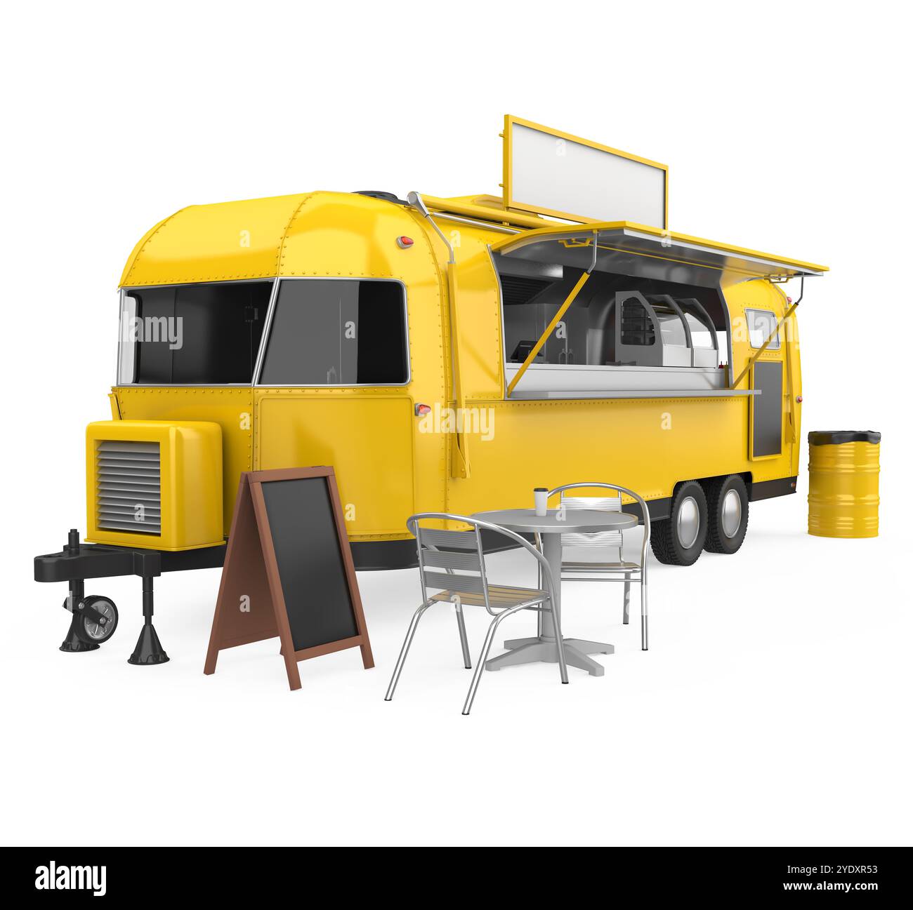 Food Truck Isolated Banque D'Images