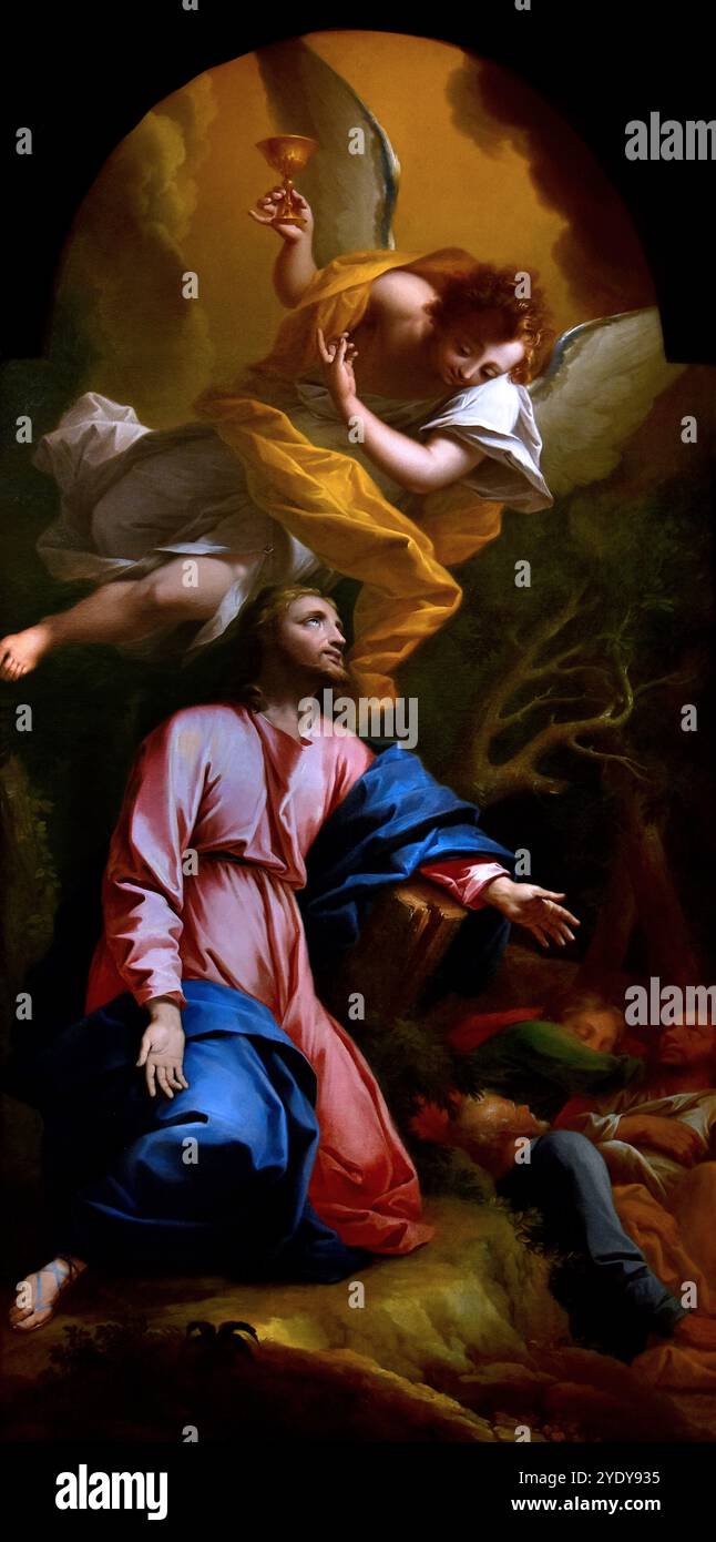 Jésus à Gethsémané - Jésus au jardin des oliviers, XVIIIe siècle par Claude le Bault 1665-1726 Musée des Beaux-Arts de Dijon France Banque D'Images
