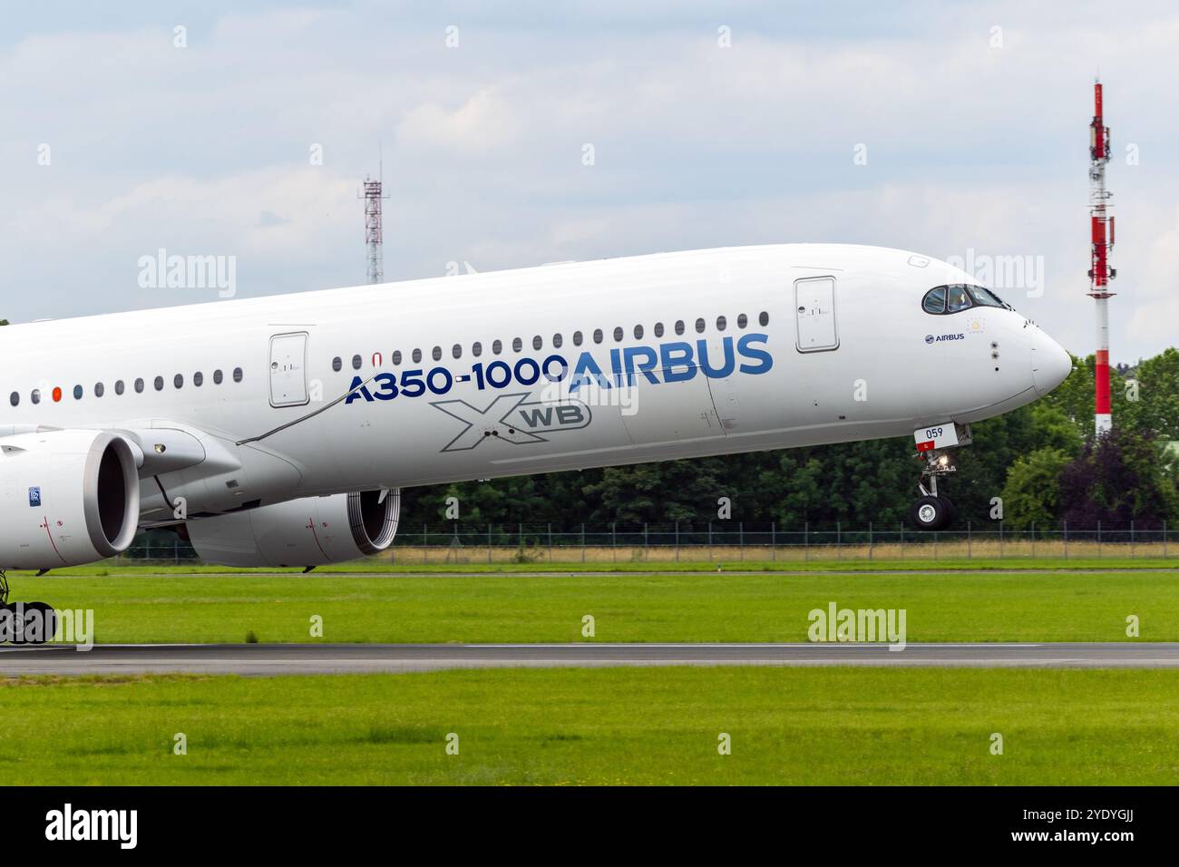 Avion de ligne Airbus A350 1000 XWB au salon de l'aéronautique de Paris. France - 20 juin 2019 Banque D'Images
