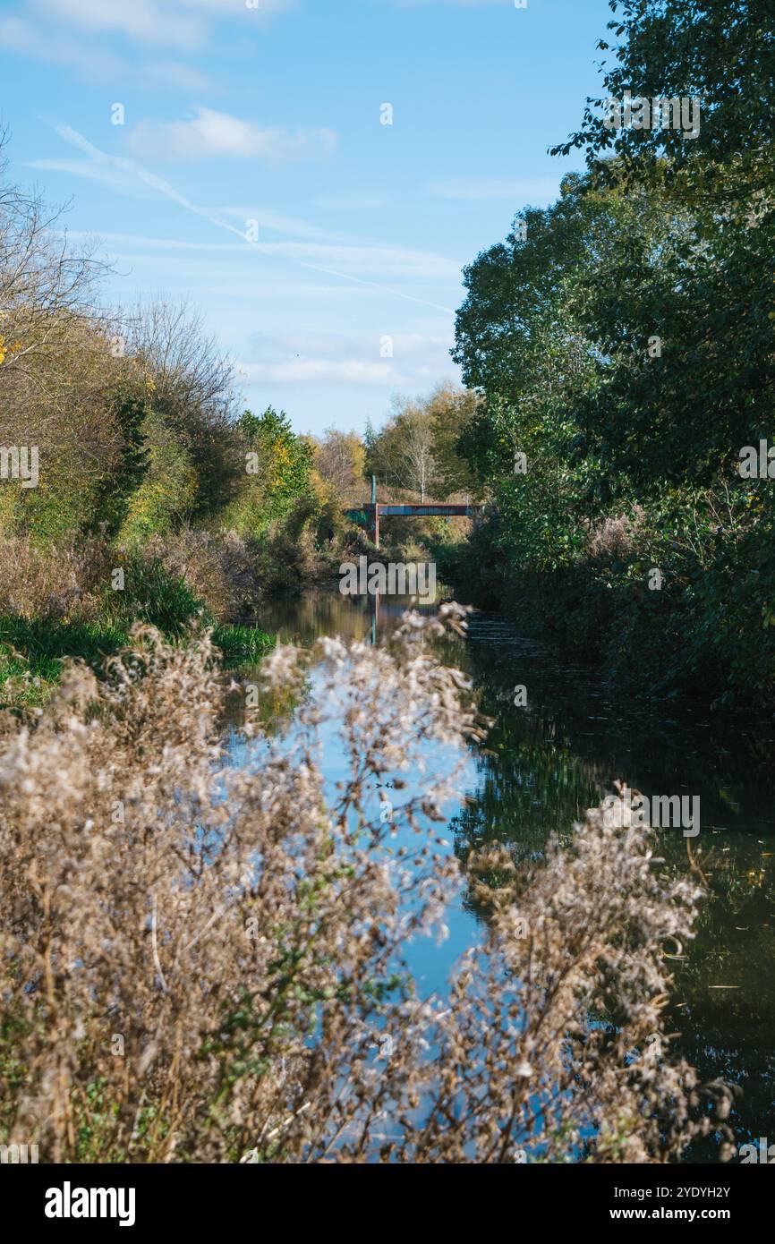 Canal Chesterfield, Derbyshire Banque D'Images