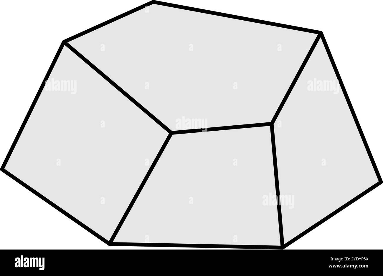 Icône de pierre simple. Rock. Vecteur modifiable. Illustration de Vecteur