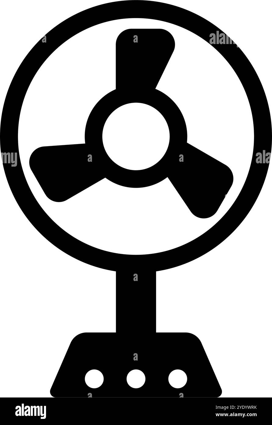 Icône de ventilateur électrique. Icône de ventilateur. Vecteur modifiable. Illustration de Vecteur