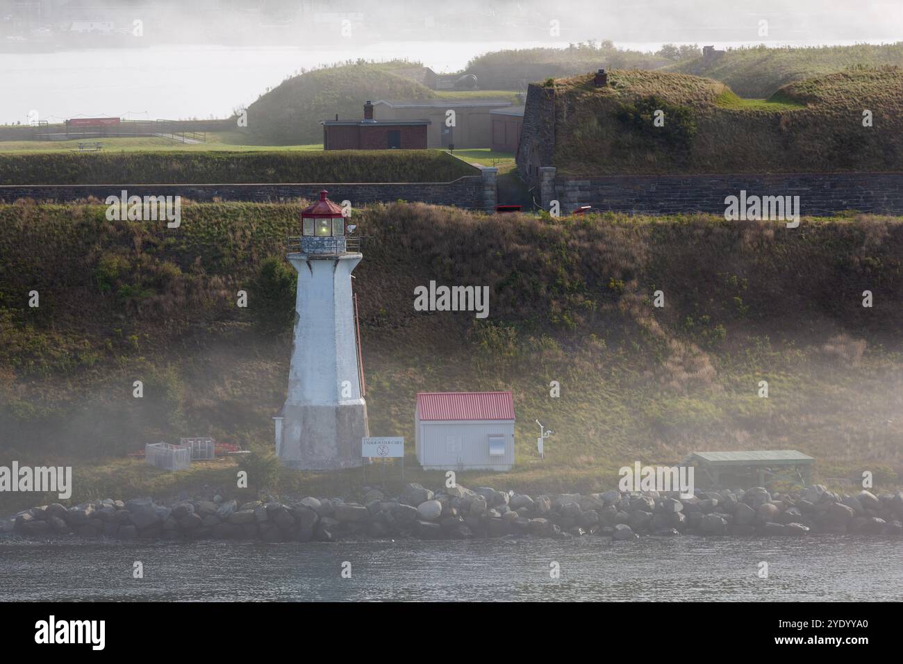 Phare de l'île Georges, Halifax, Nouvelle-Écosse, Canada Banque D'Images