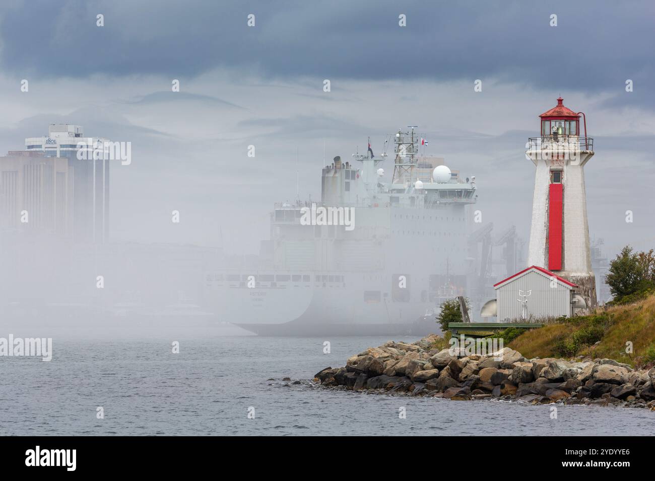 Phare de Georges Island, Halifax, Nouvelle-Écosse, Canada Banque D'Images