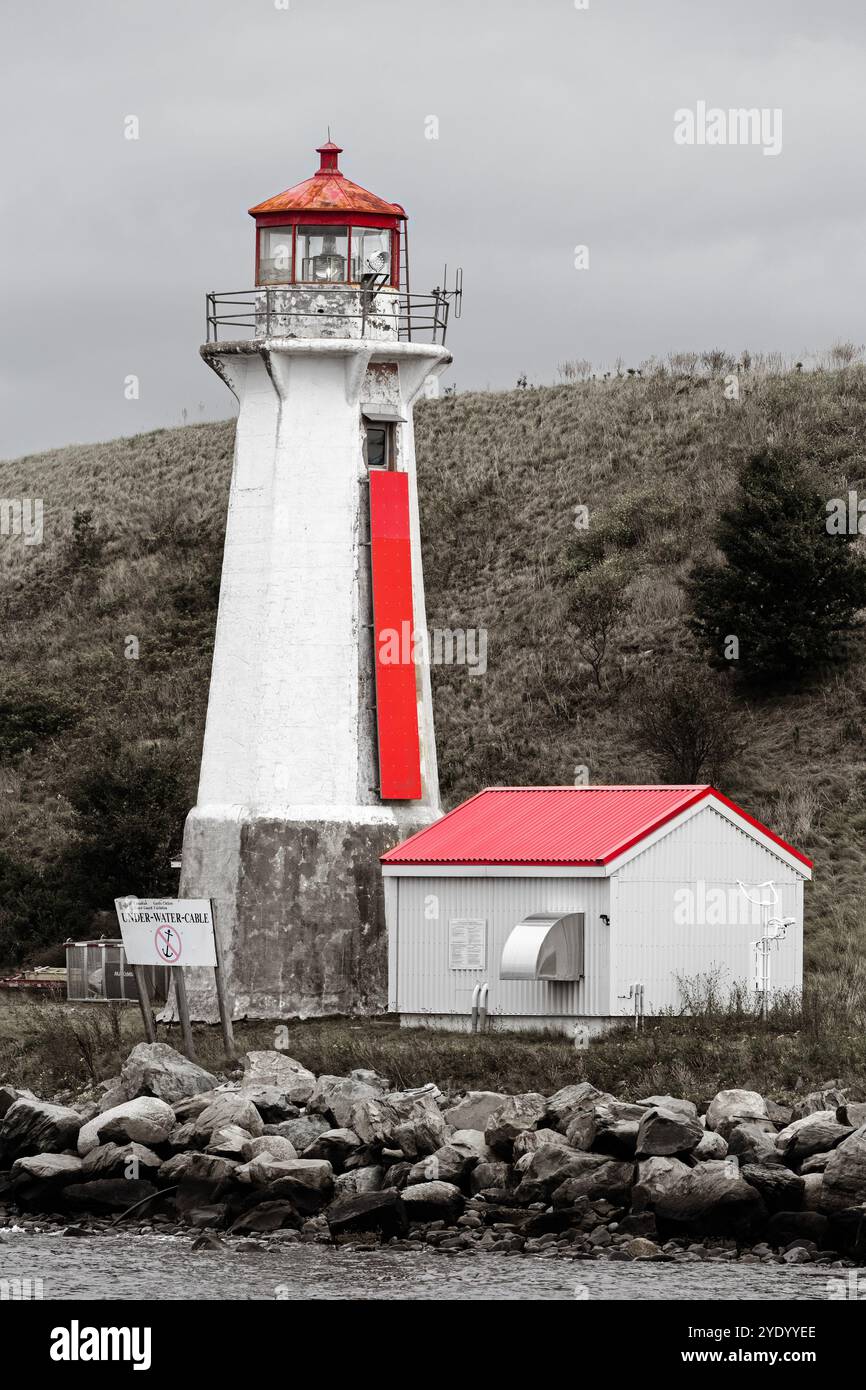 Phare de Georges Island, Halifax, Nouvelle-Écosse, Canada Banque D'Images