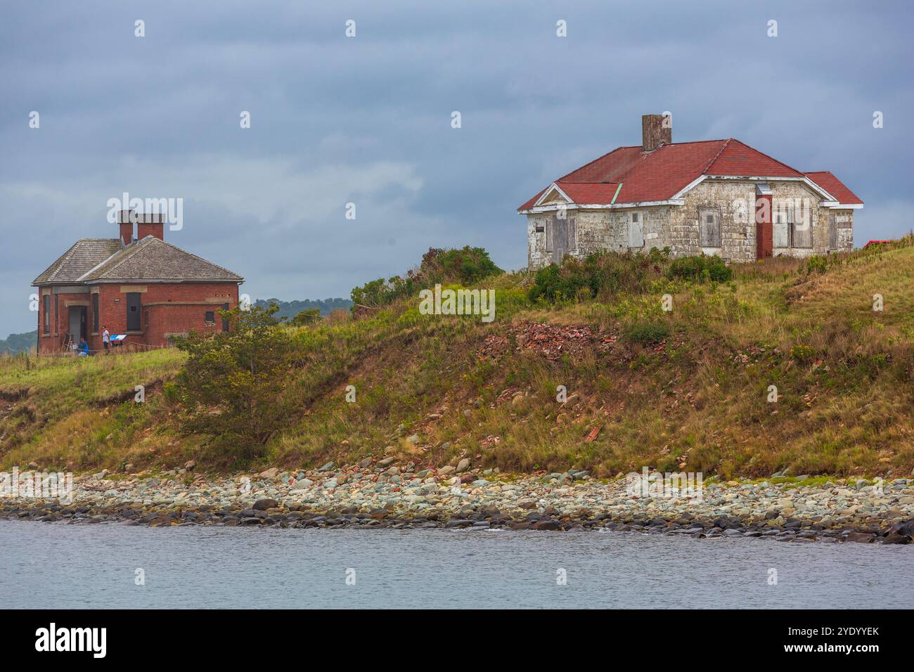 Keepers House, phare de Georges Island, Halifax, Nouvelle-Écosse, Canada Banque D'Images