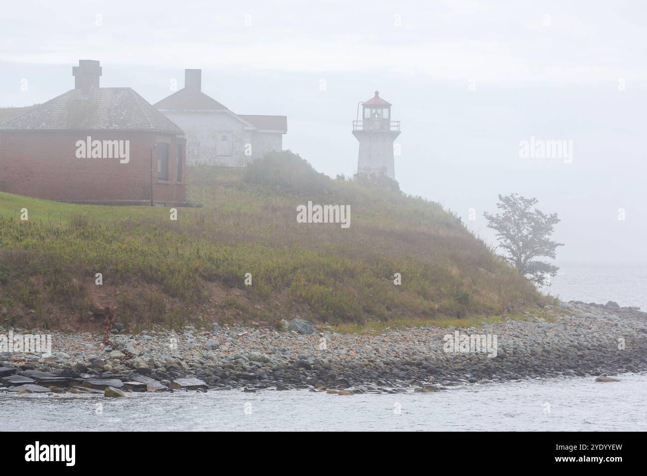 Phare de Georges Island, Halifax, Nouvelle-Écosse, Canada Banque D'Images