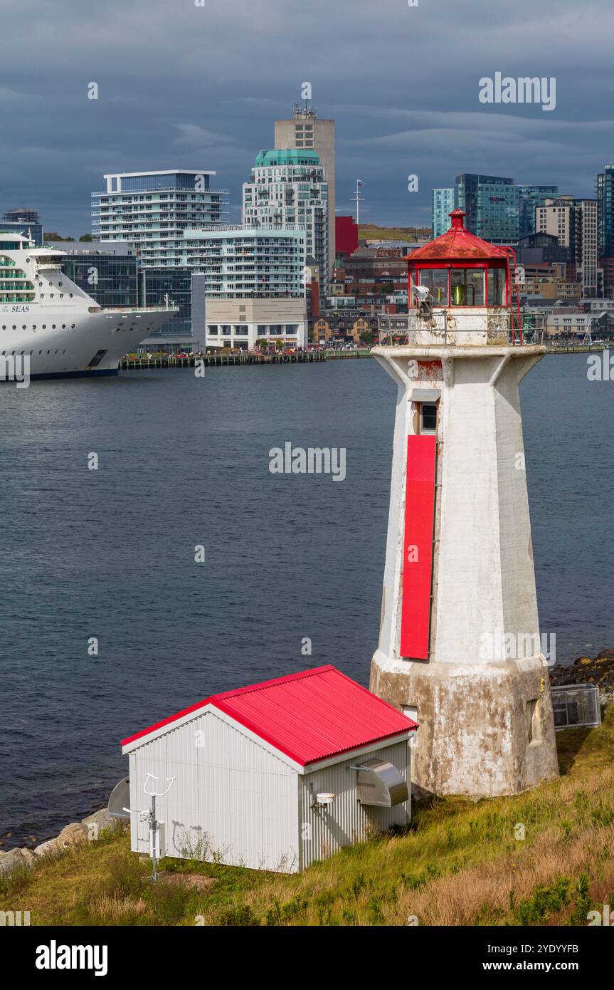 Phare de Georges Island, Halifax, Nouvelle-Écosse, Canada Banque D'Images