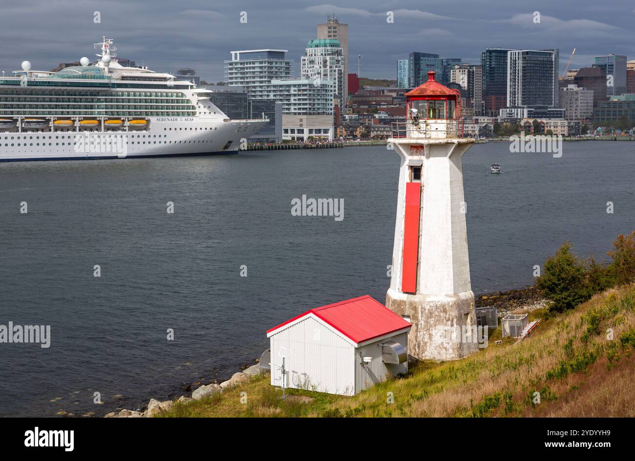 Phare de Georges Island, Halifax, Nouvelle-Écosse, Canada Banque D'Images