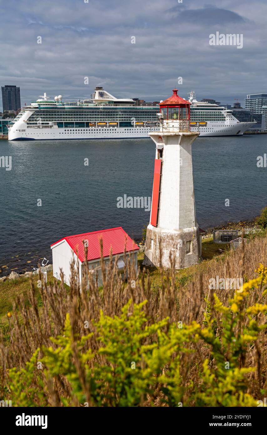 Phare de Georges Island, Halifax, Nouvelle-Écosse, Canada Banque D'Images