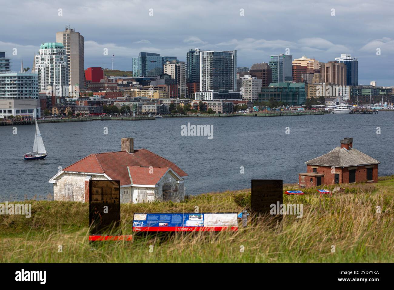 Lighthouse Keepers House, lieu historique national de l'île Georges, Halifax, Nouvelle-Écosse, Canada Banque D'Images