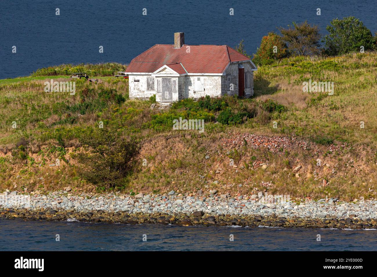 Keepers House, phare de Georges Island, Halifax, Nouvelle-Écosse, Canada Banque D'Images