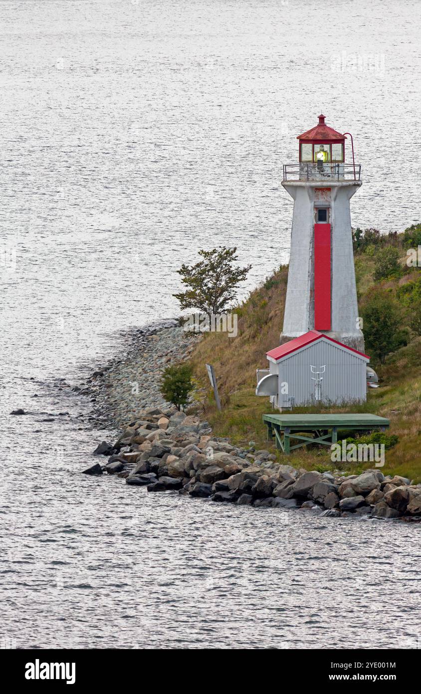 Phare de Georges Island, Halifax, Nouvelle-Écosse, Canada Banque D'Images