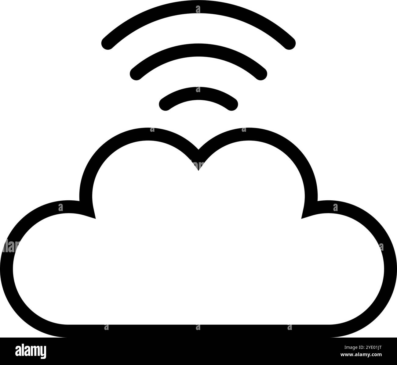 Icône de réseau Internet Cloud. Vecteur modifiable. Illustration de Vecteur