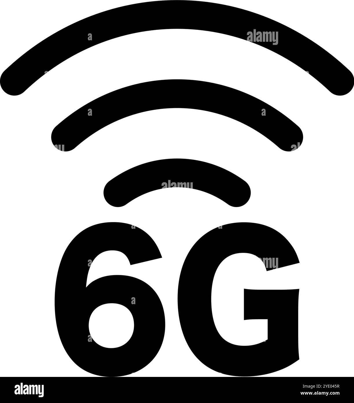 Icône de réseau Internet 6G. Vecteur modifiable. Illustration de Vecteur