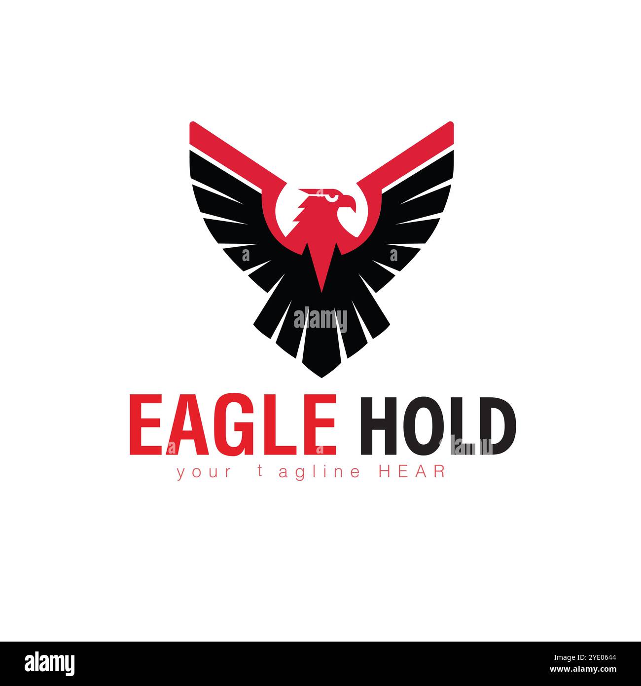 Logo Bold Eagle Wings pour la sécurité et la protection Illustration de Vecteur