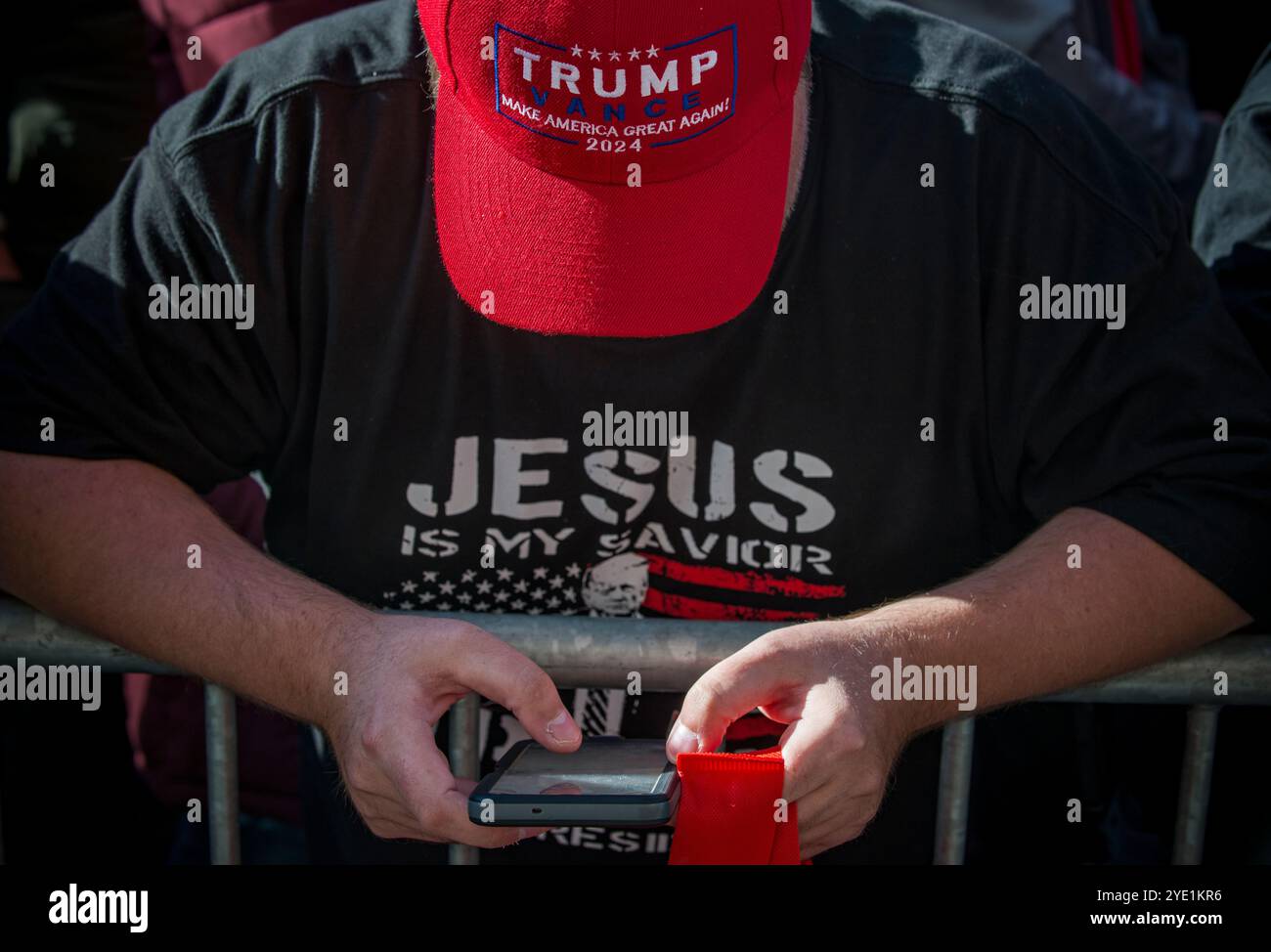 Oct 27 2024 Madison Square Garden Trump Rally, New York Banque D'Images