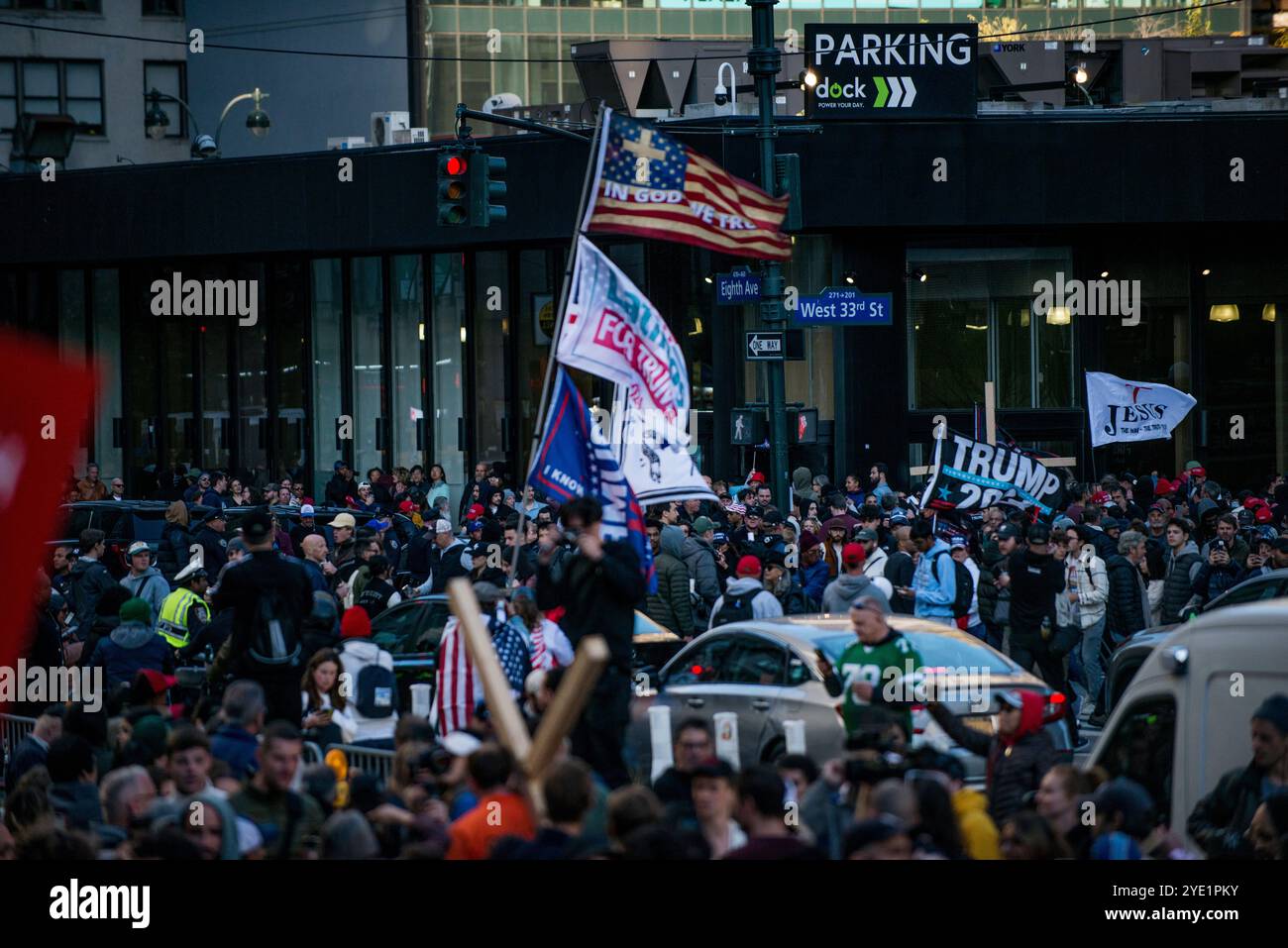 Oct 27 2024 Madison Square Garden Trump Rally, New York Banque D'Images