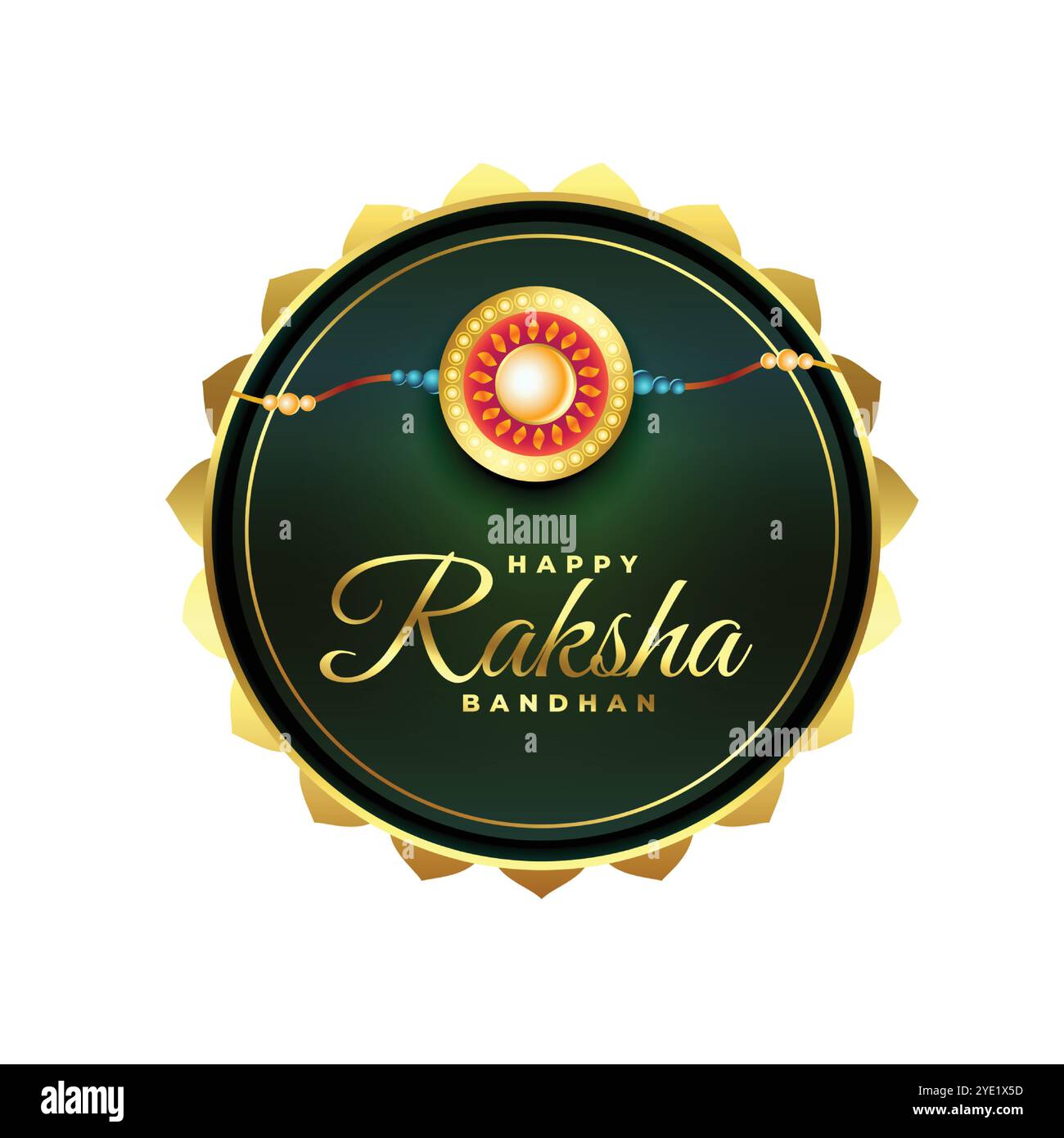 carte de célébration raksha bandhan au design rakhi réaliste Illustration de Vecteur carte de célébration raksha bandhan au design rakhi réaliste Illustration de Vecteur