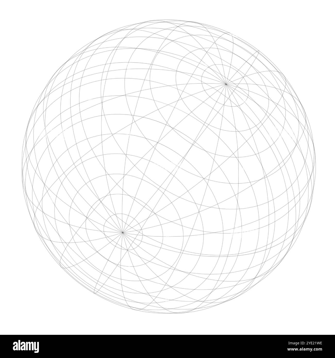 motif géométrique abstrait à quadrillage sphérique Illustration de Vecteur
