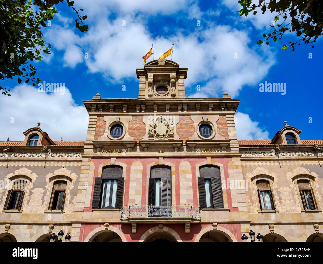 Le Palais du Parlement de Catalogne, Parc de la Ciutadella, Barcelone, Catalogne, Espagne Banque D'Images