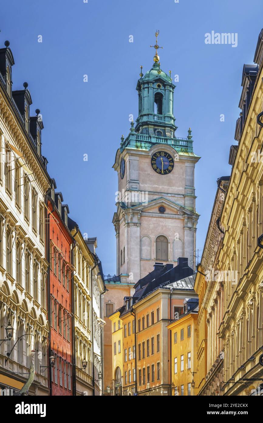 Église de Nicholas est la plus ancienne église de Gamla Stan, la vieille ville du centre de Stockholm, Suède, Europe Banque D'Images