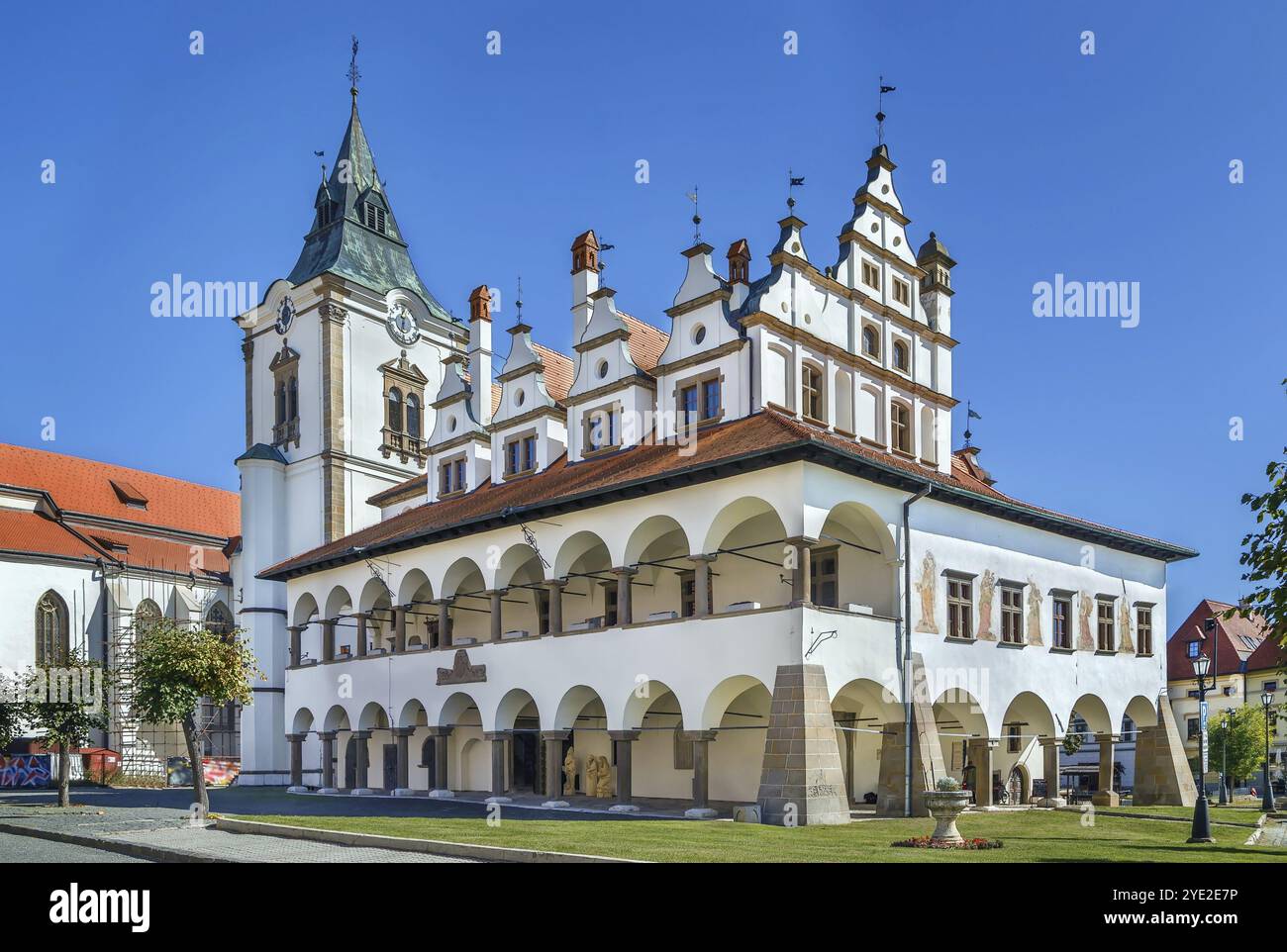 Ancien hôtel de ville sur la place principale à Levoca, Slovaquie, Europe Banque D'Images