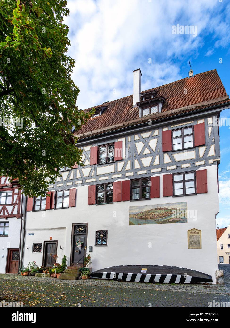 Altes Fachwerkhaus, das schöne Haus, im Fischerviertel, Ulm, Bade-Württemberg Deutschland Altes Fachwerkhaus, das schöne Haus, im Fischerviertel, ul Banque D'Images