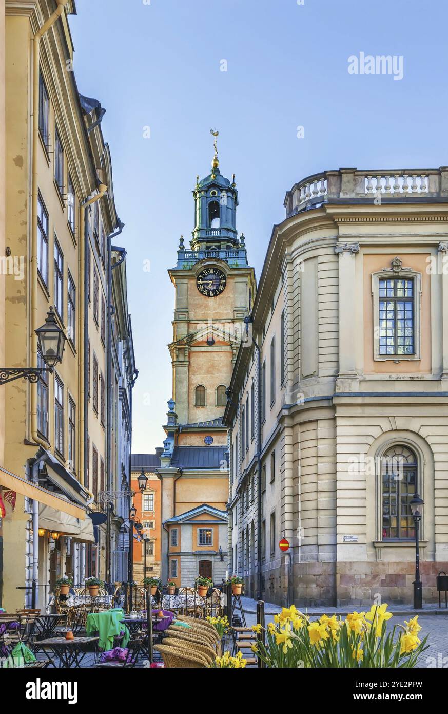 Église de Nicholas est la plus ancienne église de Gamla Stan, la vieille ville du centre de Stockholm, Suède, Europe Banque D'Images