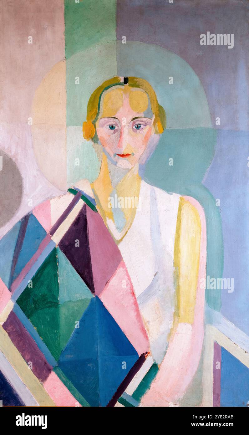 Robert Delaunay, Portrait de Madame Heim, peinture à l'huile sur toile, 1926-1927 Banque D'Images
