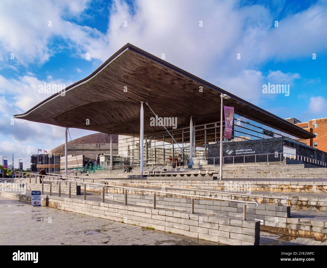 Bâtiment Senedd, Parlement gallois, Cardiff, pays de Galles, Royaume-Uni Banque D'Images