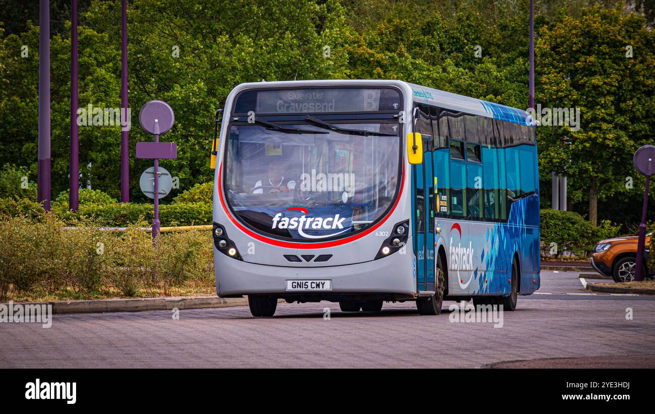 Arriva Kent Thameside - bus Fastrack - Wrightbus Streetlite Banque D'Images