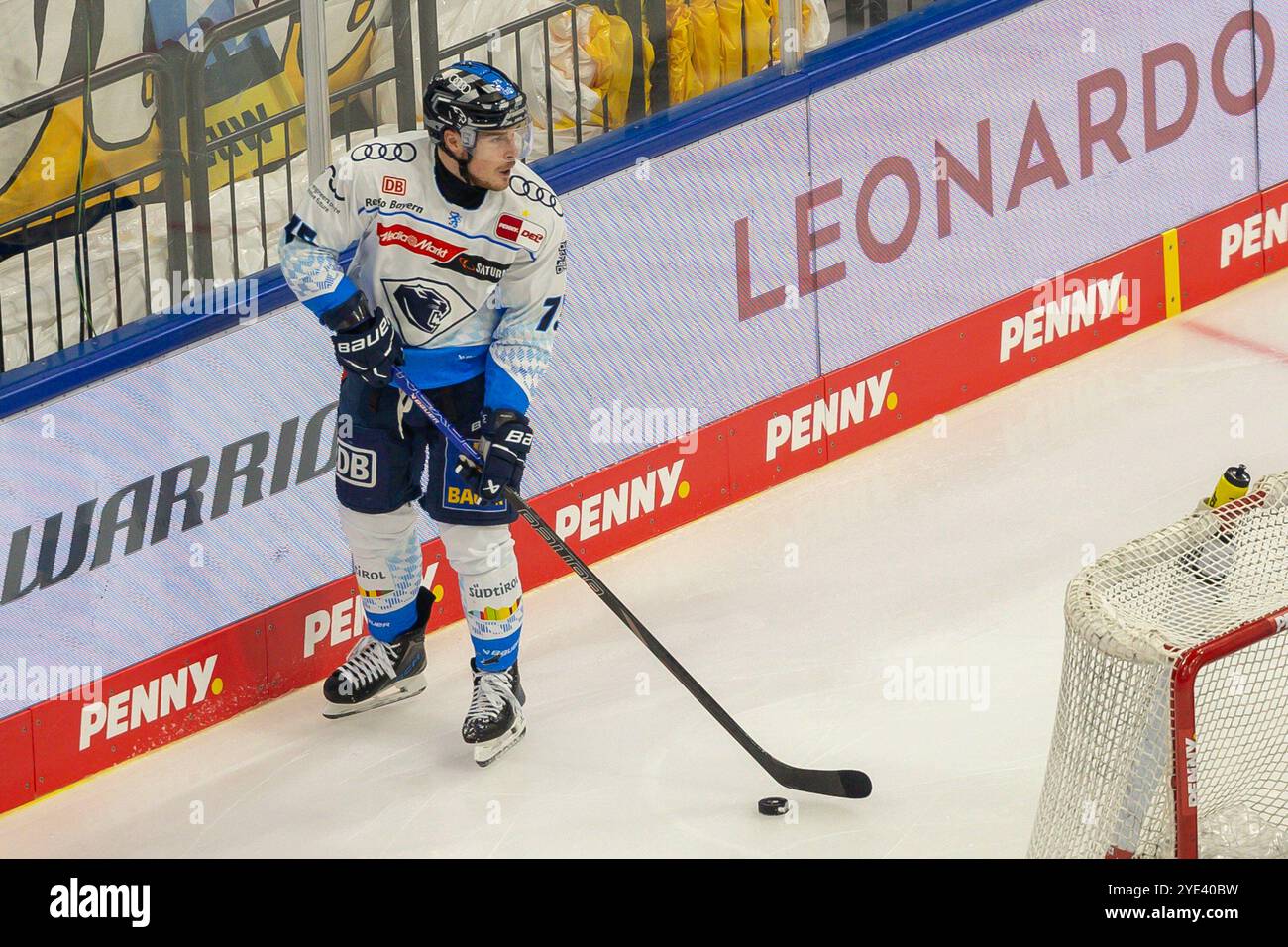 München, Deutschland 27. Oktober 2024 : Penny DEL - 2024/2025 - SP.13 - EHC Red Bull München vs. ERC Ingolstadt Im Bild : Alex Breton (ERC Ingolstadt) Banque D'Images