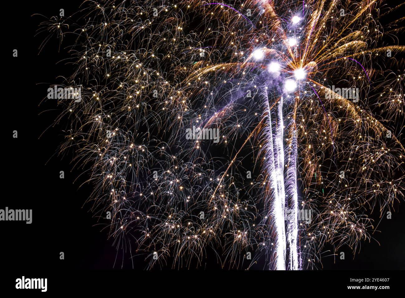feux d'artifice la nuit au festival Banque D'Images