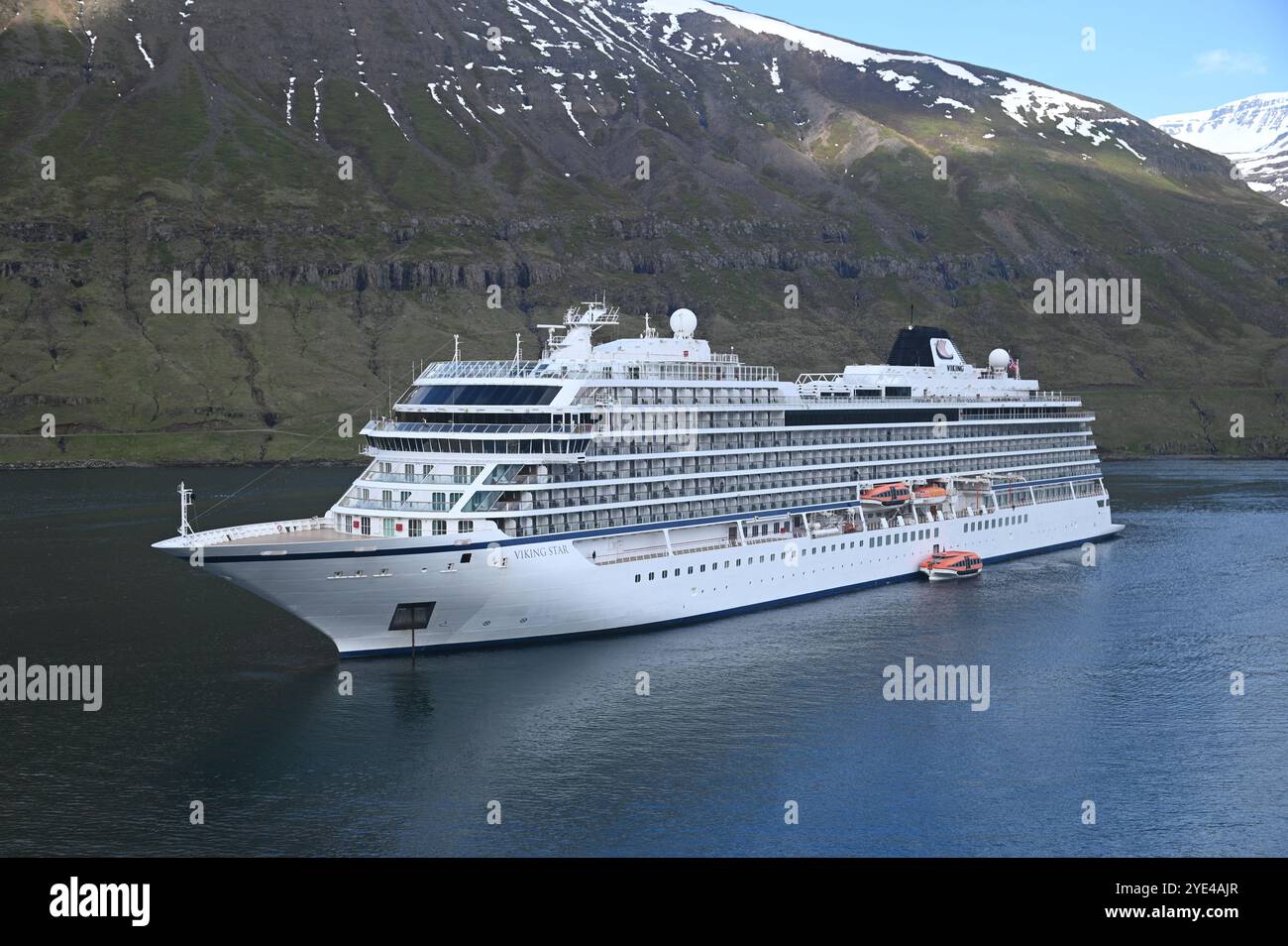 Bateau de croisière Viking Star (Seyðisfjörður, Islande) Banque D'Images