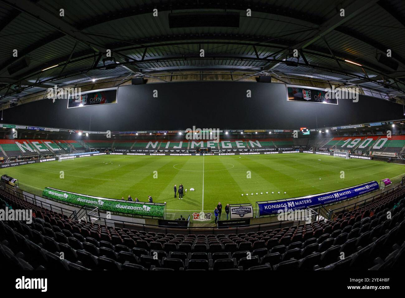 NIMÈGUE, 29-10-2024, stade Goffert, football, Coupe des pays-bas, saison 2024/2025, vue intérieure pendant le match NEC - PEC Zwolle crédit : Pro Shots/Alamy Live News Banque D'Images