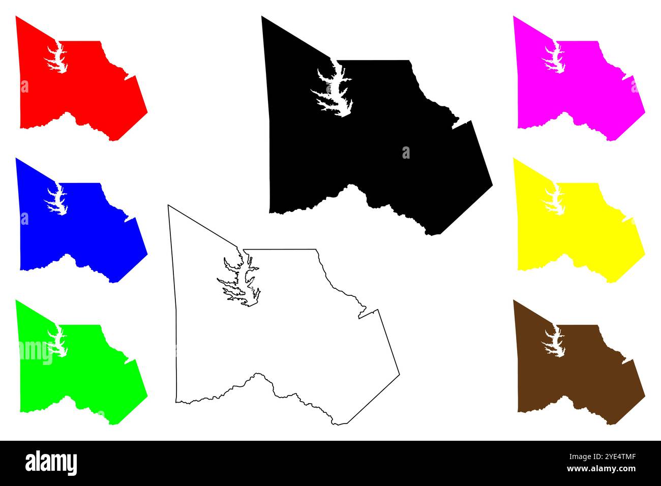 Montgomery County, Texas (comtés au Texas, États-Unis d'Amérique,USA, États-Unis, US) map vector illustration, scribble sketch carte Montgomery Illustration de Vecteur