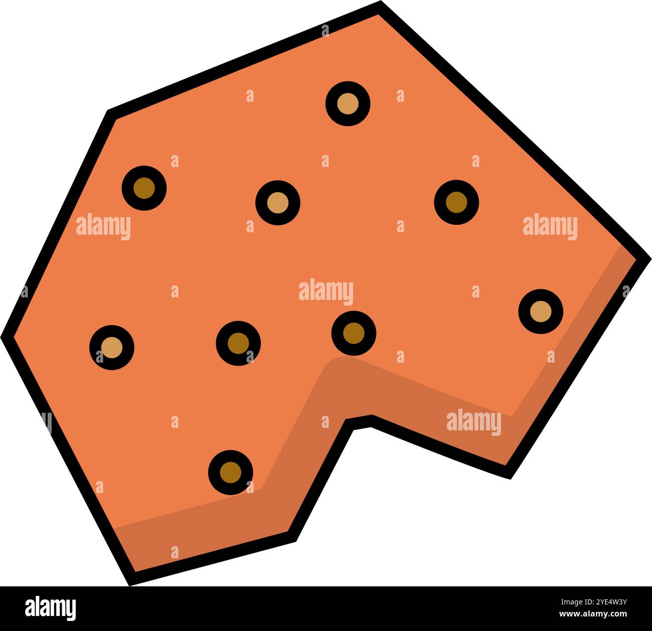Icône de bauxite simple. Ressources naturelles. Vecteur modifiable. Illustration de Vecteur