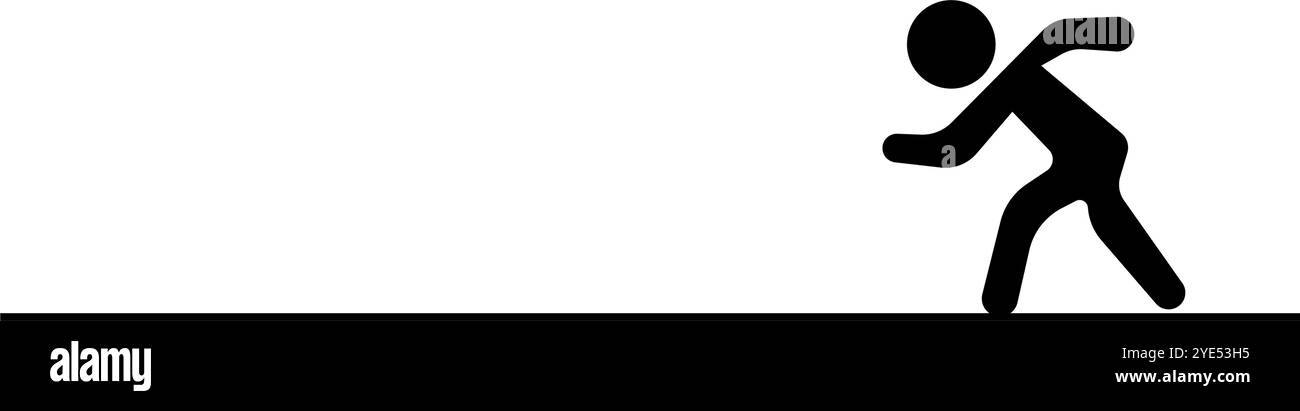 Course courte distance. Prêt à partir. Vecteur modifiable. Illustration de Vecteur