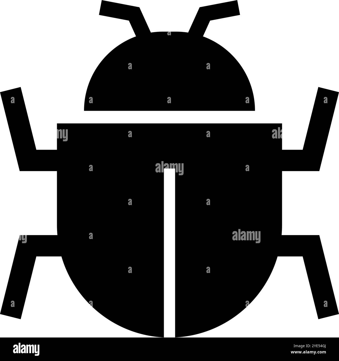 Icône de silhouette d'insecte. Icône d'insecte. Vecteur modifiable. Illustration de Vecteur