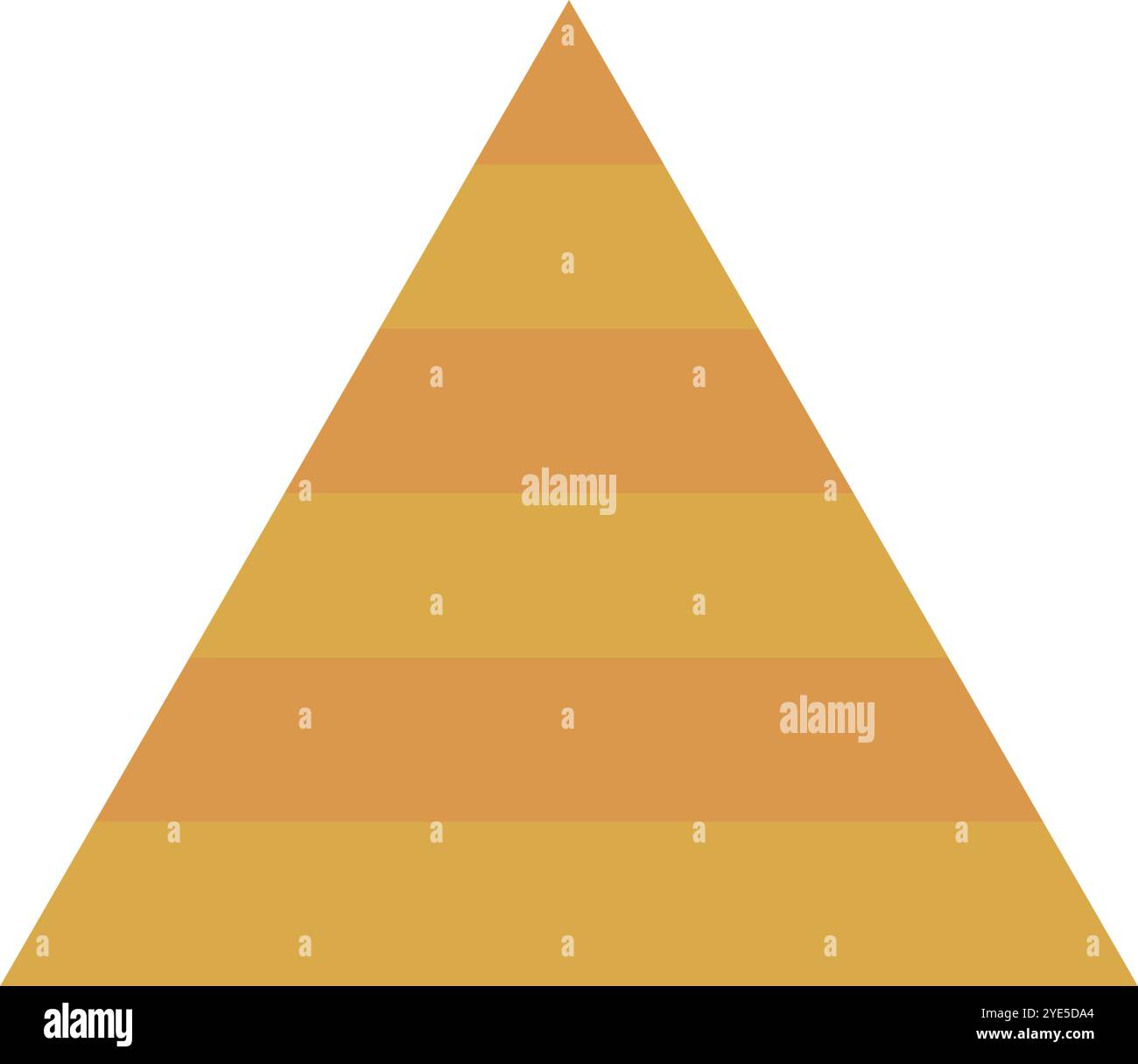 Icône pyramidale à motif plat. Vecteur modifiable. Illustration de Vecteur