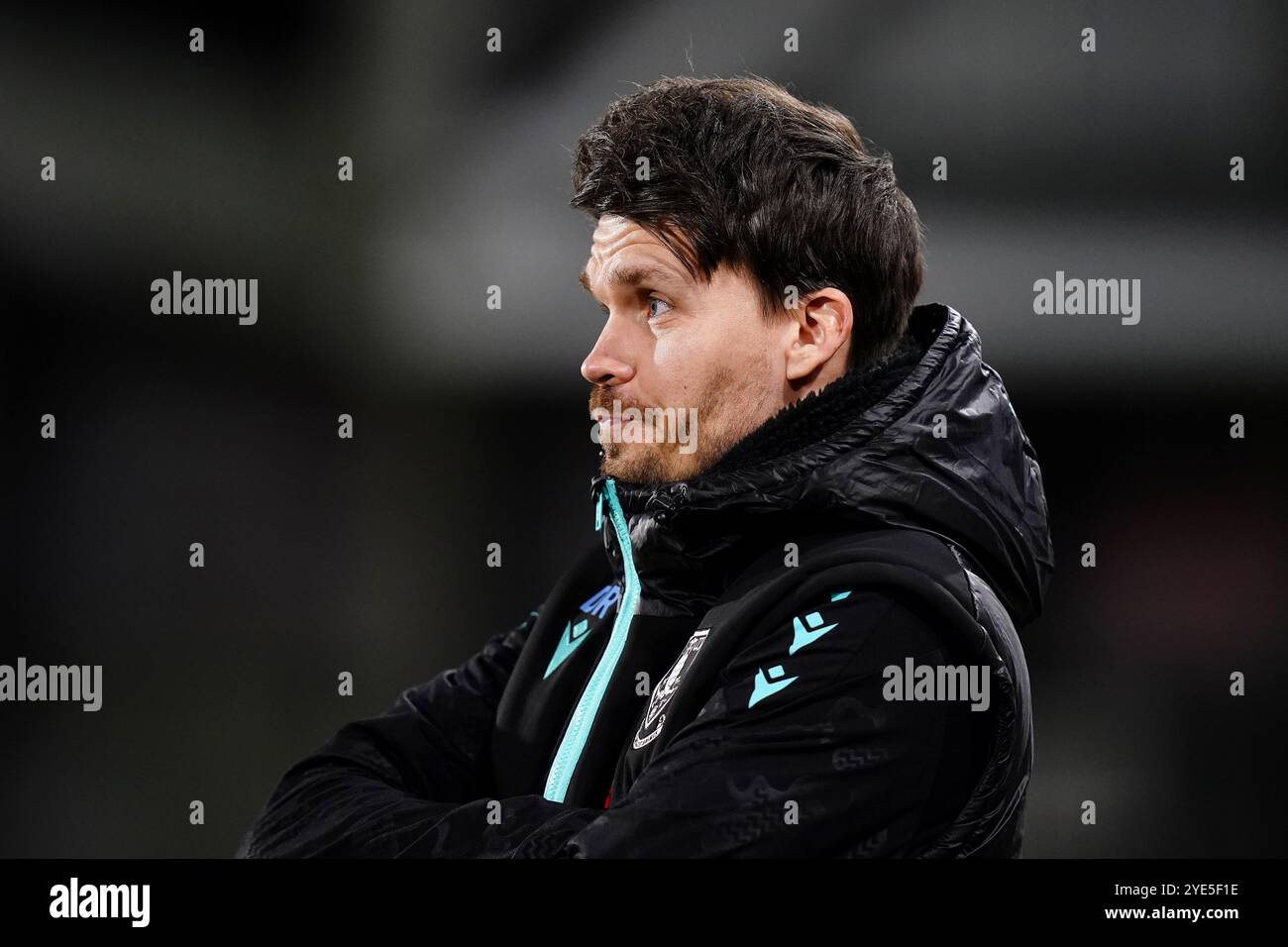 Le manager de Sheffield mercredi, Danny Rohl, devant le match de quatrième tour de la Coupe Carabao au Gtech Community Stadium de Londres. Date de la photo : mardi 29 octobre 2024. Banque D'Images
