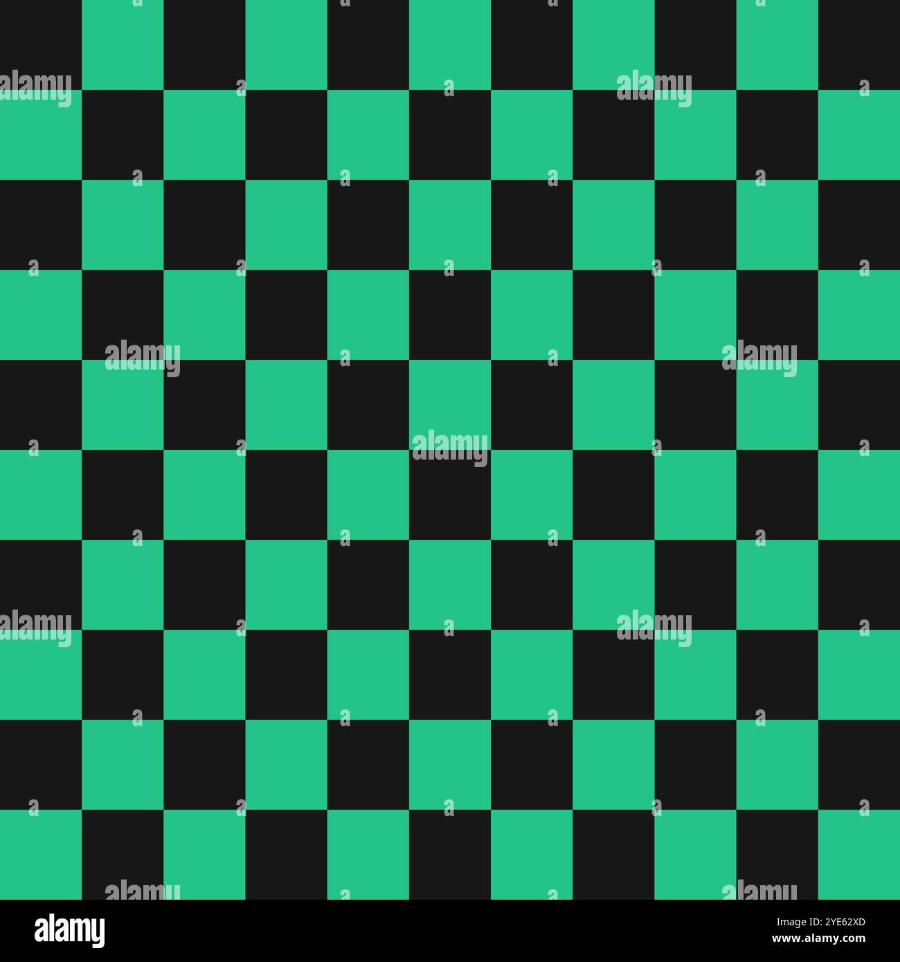 Motif de carreaux noir et vert. Modèle Ichimatsu. Vecteur modifiable. Illustration de Vecteur