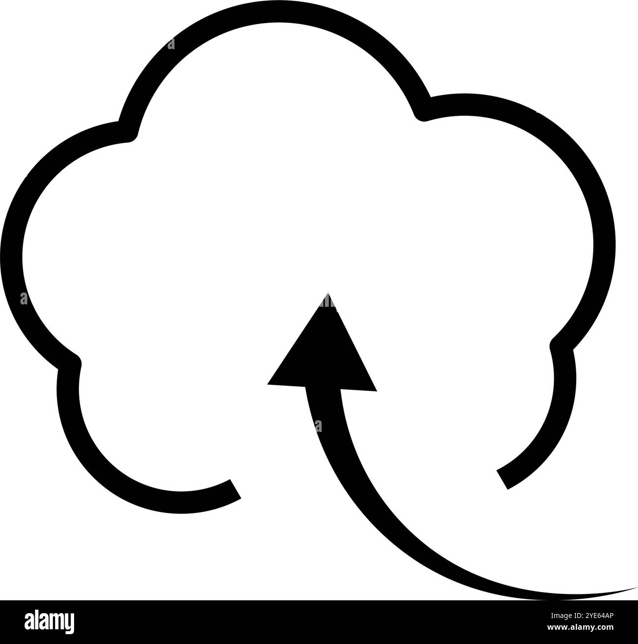 Icône de téléchargement Cloud simple. Cloud Web. Vecteur modifiable. Illustration de Vecteur