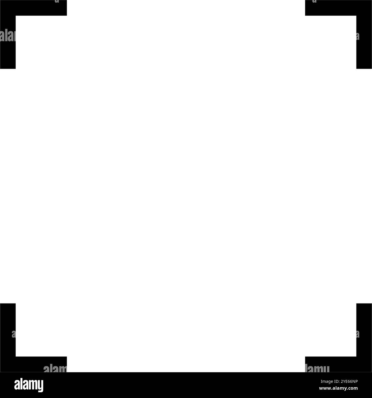 Icône de cadre de numérisation simple. Vecteur modifiable. Illustration de Vecteur