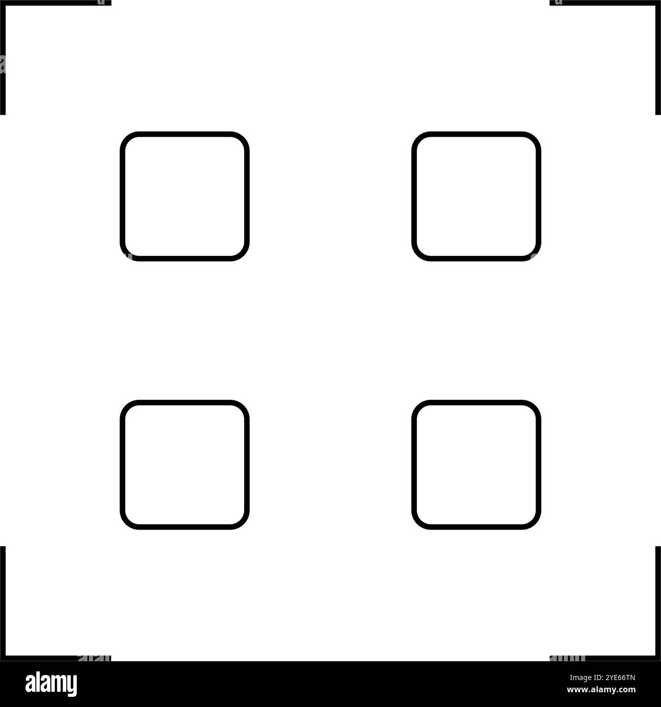 Icône Code QR simple. Données QR. Vecteur modifiable. Illustration de Vecteur