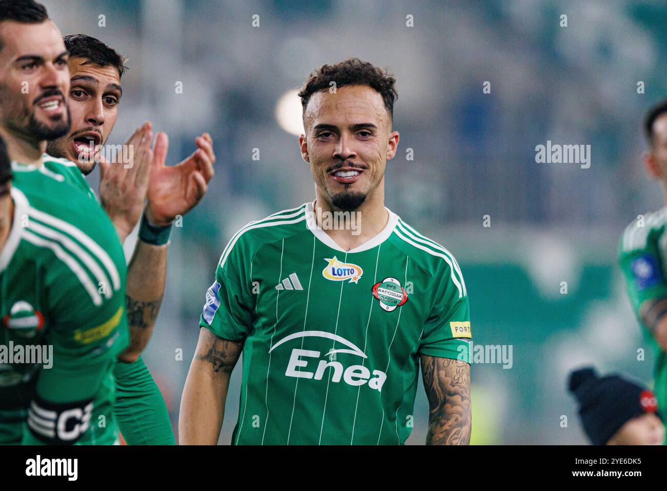Radom, Pologne. 21 octobre 2024. Joao Peglow (Radomiak Radom) vu pendant le match PKO BP Ekstraklasa entre les équipes de Radomiak Radom et Puszcza Niepolomice au Stadion Miejski im. Braci Czachorow. (Photo de Maciej Rogowski/SOPA images/Sipa USA) crédit : Sipa USA/Alamy Live News Banque D'Images
