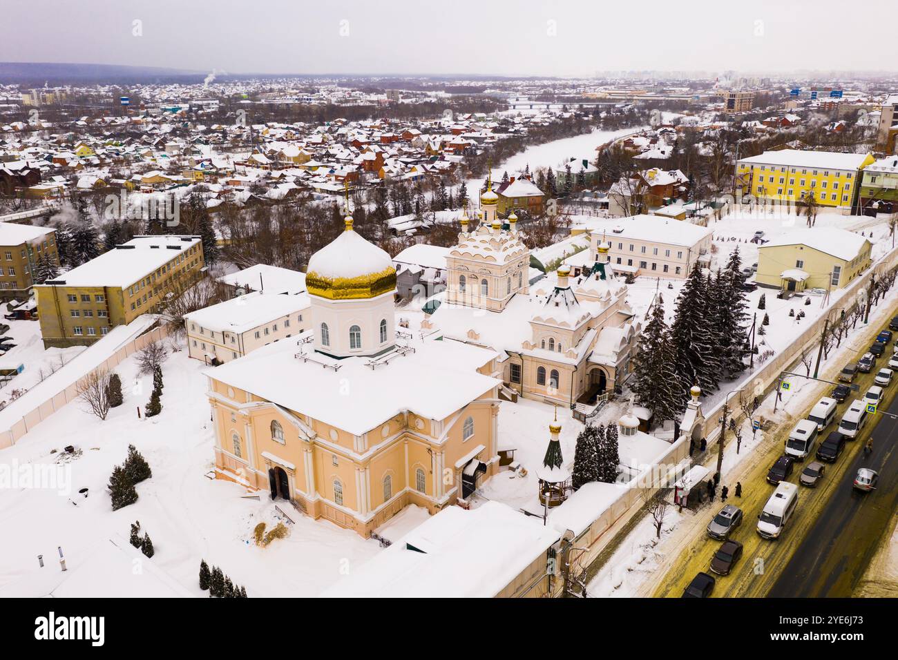 Vue de dessus du couvent de la Sainte Trinité. Penza City. Russie Banque D'Images