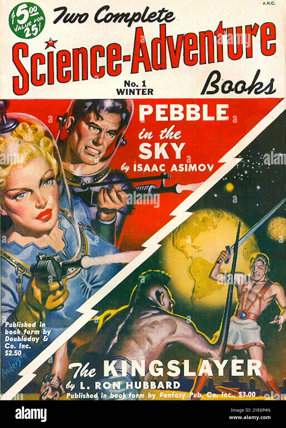 Science Adventure Books #  1 hiver 1950. Banque D'Images