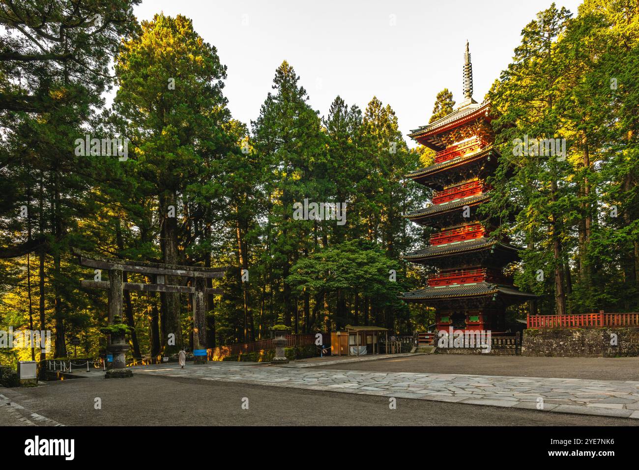 Gojunoto, pagode de cinq étages, au Nikko Toshogu à Nikko, préfecture de Tochigi, Japon. Banque D'Images